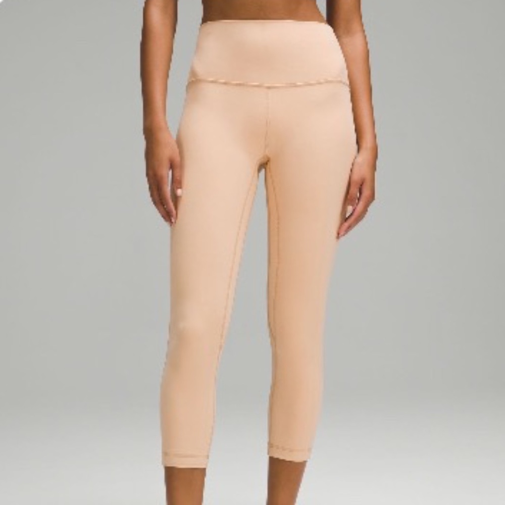 Lululemon Align High-Rise Crop Leggings, size 6, 23” - Contour Nude
